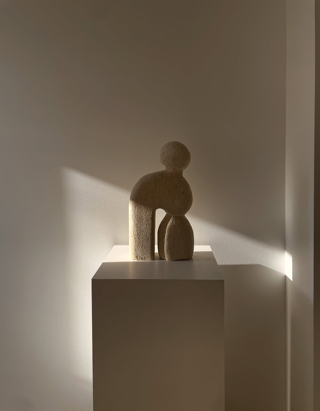 Poima sculpture in limestone